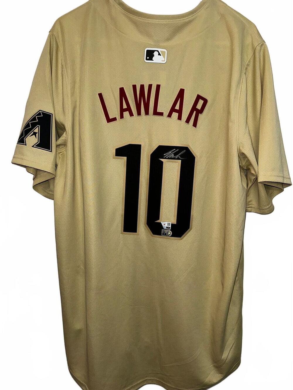 Jordan Lawlar Arizona Diamondbacks Autographed Nike City Connect Replica Jersey